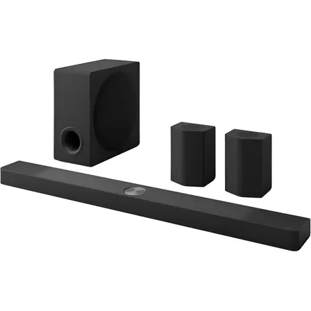 Soundbar LG S95TR Dolby Atmos, 600W, Som Potente e Imersivo, Subwoofer Sem Fio, Design Premium, Conectividade Avançada e Perfeita para Filmes e Entretenimento