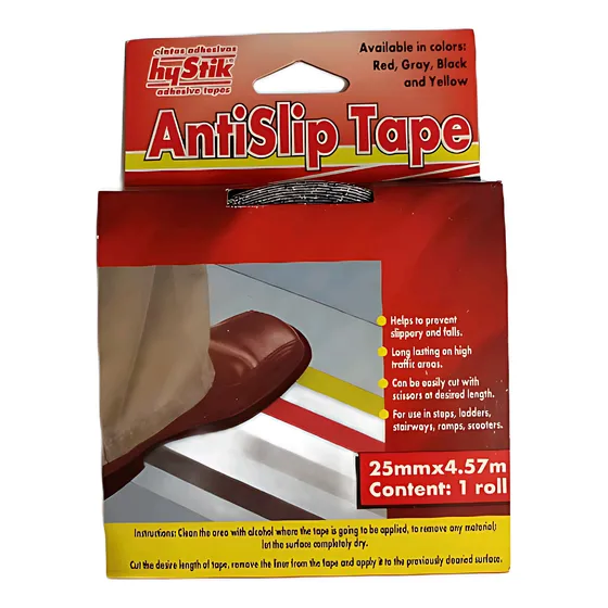 Cinta Anti Resbalante Hystik 25mm Ancho 4,57m Largo