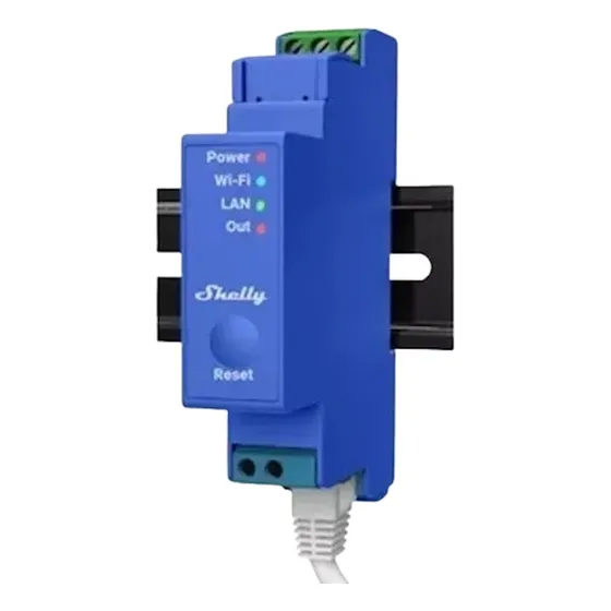 Interruptor Contacto Seco Wifi Industrial 1 Canal Shelly