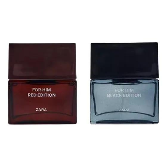 Conjunto de 2 perfumes Zara For Him Black/Red Premium Edition, volume unitário de 50 ml