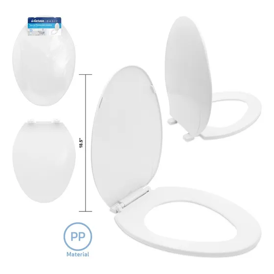 Asiento Tapa Sanitario Para Inodoro Blanco 19 PuLG Griven