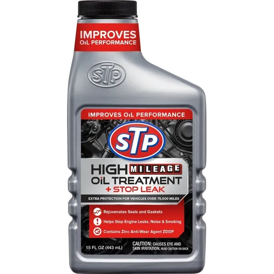 Stp Tratamiento De Aceite Alto Kilometraje 15 Oz