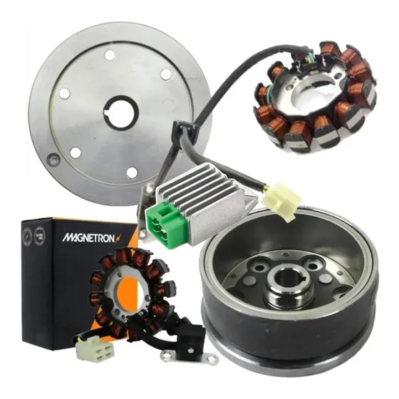 Kit Fan 125 2009 Partida Estator Retificado Volante Cod.9035