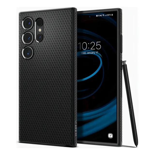 Funda Spigen Liquid Air Para Samsung Galaxy S24 Ultra Color Negro