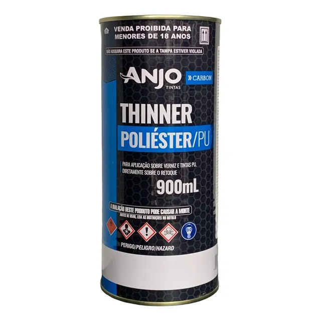 Thinner Pu Poliéster 5003 900ml Diluente Verniz Anjo