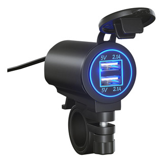 Cargador De Coche Usb Luz Azul 12v/24v Toma De Corriente De Cargador De Coche Usb Luz Azul 12v/24v Toma De Corriente De