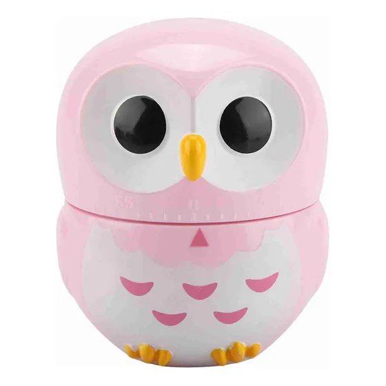 Zc Timer Cute Owl Shape Kitchen Manual Mechanical Home