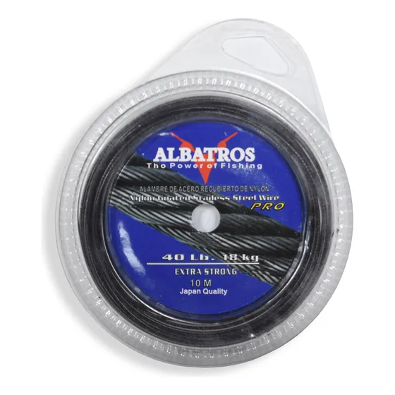 Cable De Acero 40 Lbs Lider Pesca X 10 Mts + 200 Tubitos 