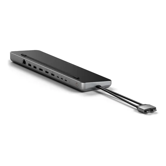 Estación De Acoplamiento Satechi Dual Usb C Con Dual 4k Hdmi