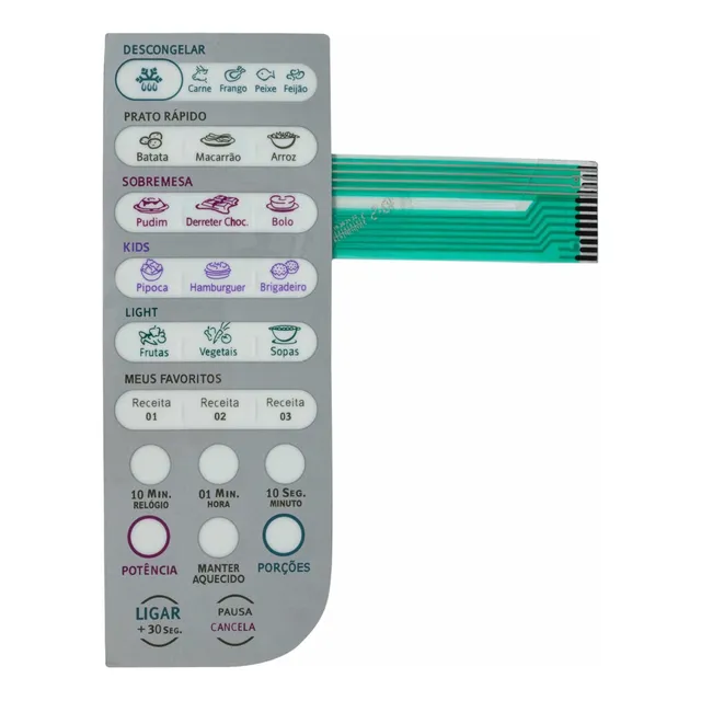 Membrana Teclado Microondas Mef33 Mef 33