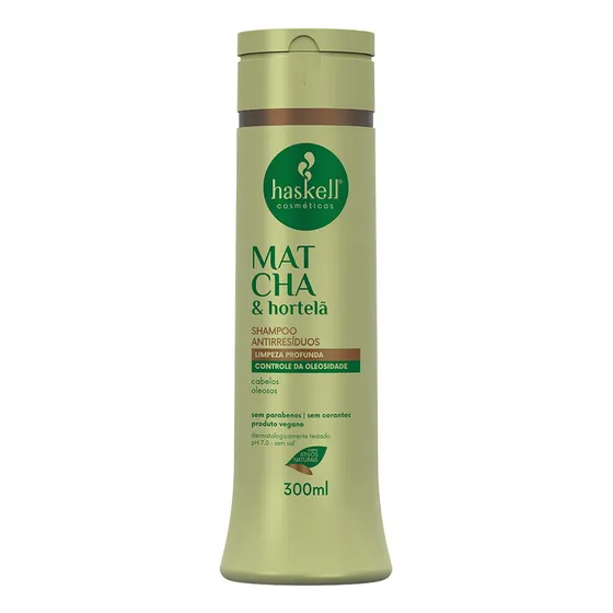  Shampoo Haskell Antirresiduo Matcha E Hortelã 300ml