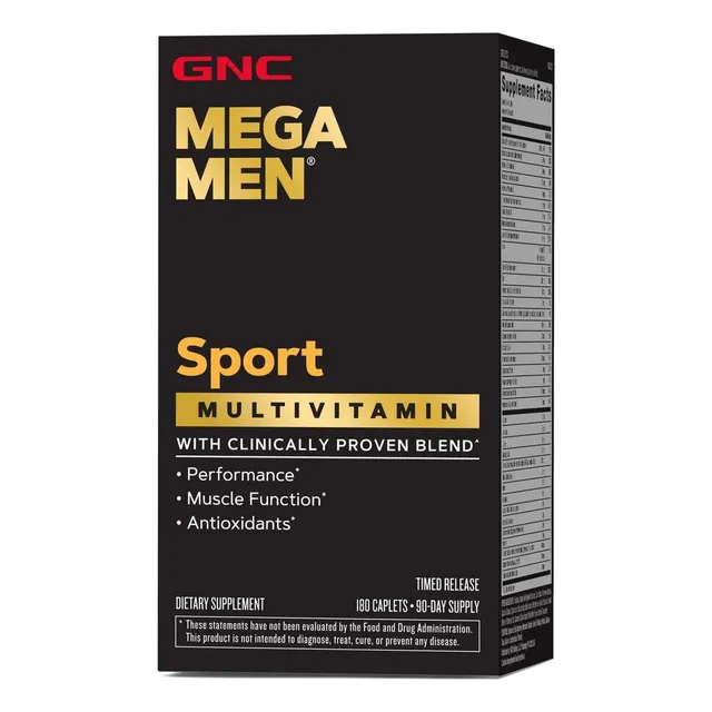 Gnc Mega Men Sport 180caps Gnc Original Vitamina De Eeuu