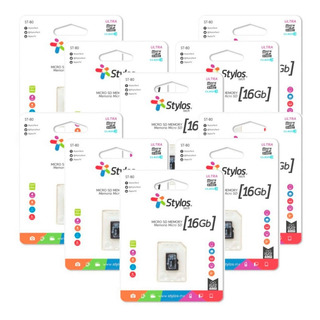 Kit 10 Memoria Micro Sd 16gb Stylos Uhs1 Stmsda1b Kit 10 Memoria Micro Sd 16gb Stylos Uhs1 Stmsda1b