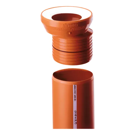 Cupla Excentrica Acanalada Para Inodoro 110 Awaduct 12mm