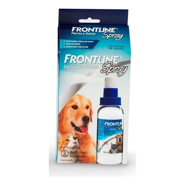 Frontline Spray Antipulgas Para Perros Y Gatos 100ml