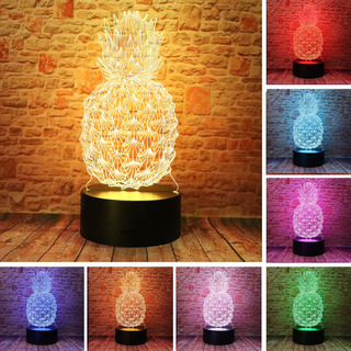 Lámpara De Mesa De Dormir Decorativa Cute Pineapple Light 3d Lámpara De Mesa De Dormir Decorativa Cute Pineapple Light 3d