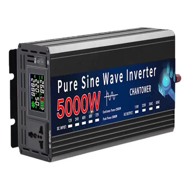 Inversor De Onda Pura 5000w 60hz 24v A 110v