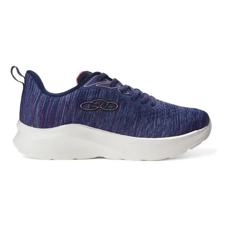 Tênis Casual Feminino Nyx Olympikus Liso 37 Azul/rosa/branco Texturizado 35 Br