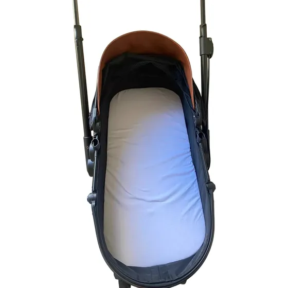 3 Lençóis Para Carrinho Bebê 34x77 - 200 Fios