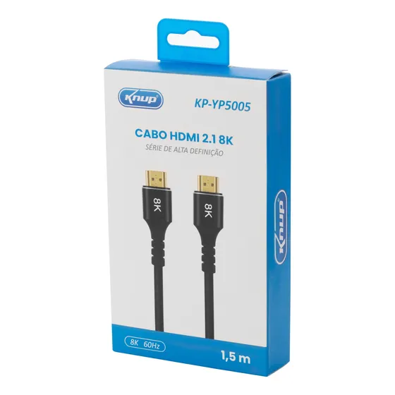 Cabo 1.5m Compatível Com Hdmi 8k Kp-yp5005