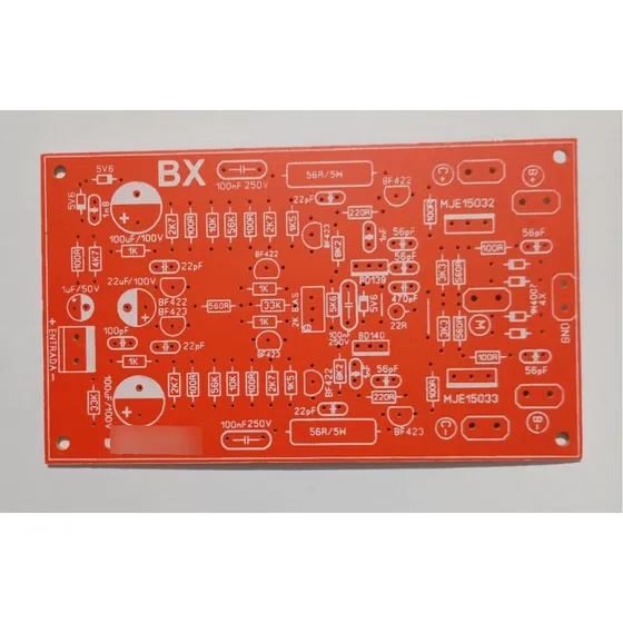 Placa Lisa Excitadora Stúdio R Bx Ampl. + Resistores Grátis
