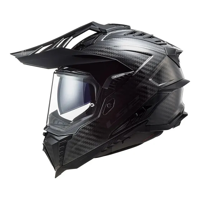 Capacete Ls2 Mx701 Explorer Solid Carbon Edição Limitada Top
