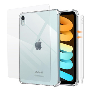 Mica + Funda Silicona Para iPad Mini 6 6th 6ta A2568 A2567 Mica + Funda Silicona Para iPad Mini 6 6th 6ta A2568 A2567