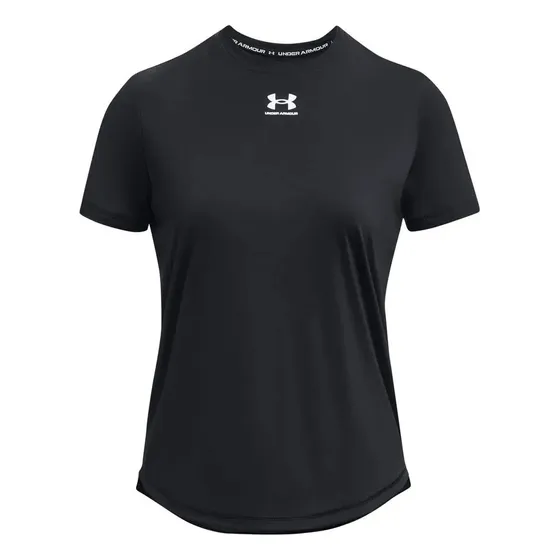 Remera De Mujer Con Logo Frontal Color Negra De Under Armour