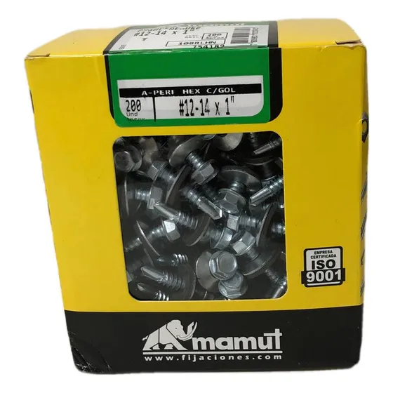 Autoperforante Hexagonal Punta Broca #12-14x1 200und Mamut