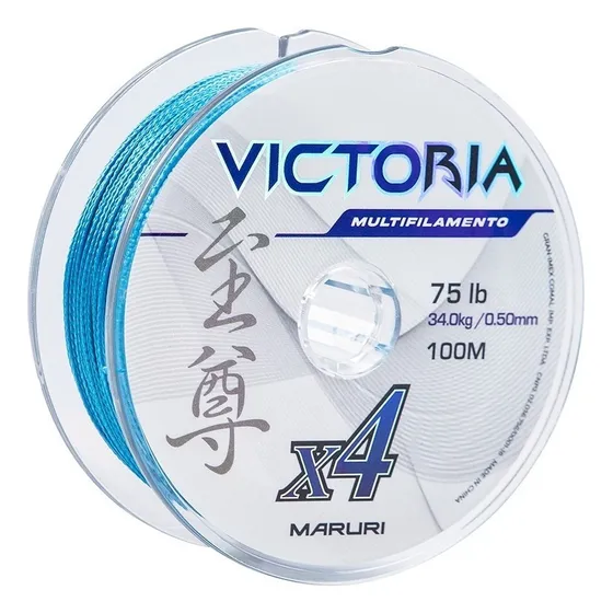 Linha De Pesca Multifilamento Victoria X4 Macia E Resistente