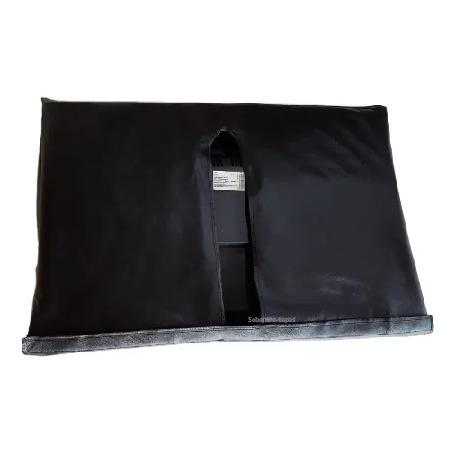 Capa Para Tv 85 Polegadas Em Corino Preto De Alta Qualidade