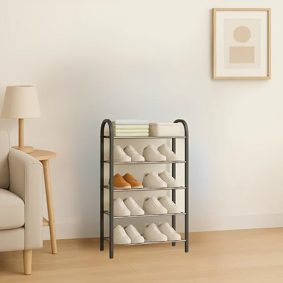 Prateleira De Tenis Rack Sapateira Móvel Closet Para Quarto