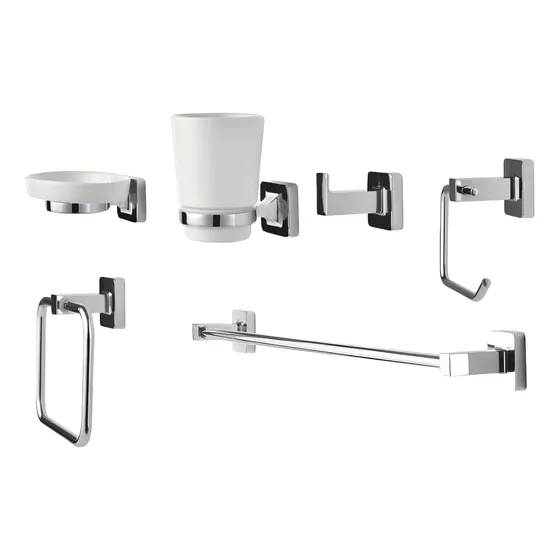 Mhi Accesorios Set De 6 Piezas Cuadrado Linea Lago