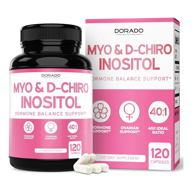 Myo & D-chiro Inositol Plus 2050mg 120 Capsulas Apoyo Mujer Sabor Sin Sabor