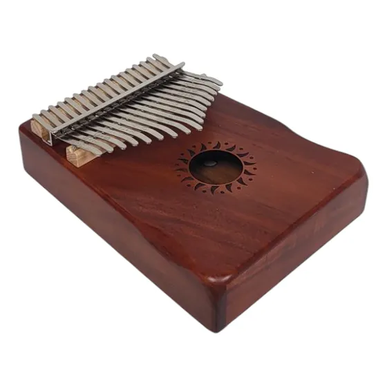 Kalimba Walter Profesional Madera Koa 17 Notas Acero Marron