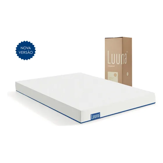 Colchão Casal Luuna Support, Espuma Firme, 10 Anos de Garantia, 18cm, Ortopédico com Suporte à coluna