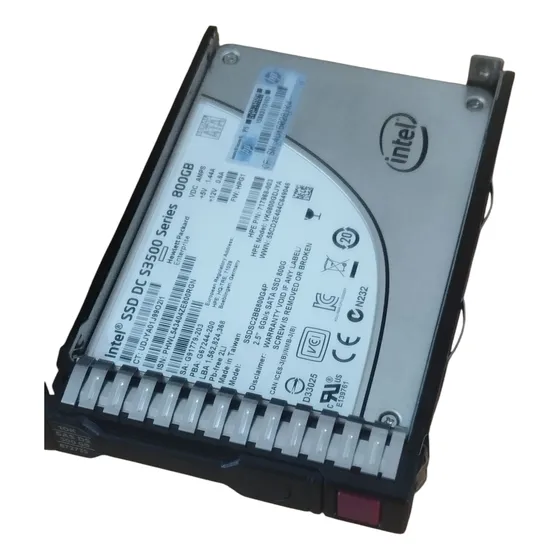 Disco Solido -ssd Intel - Hp 800gb Sata 2.5 Para Servidores