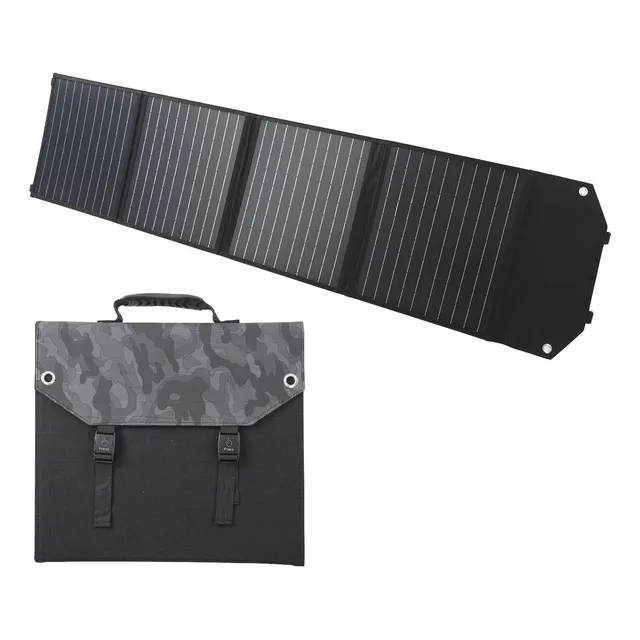 Kit Panel Solar 100w 18v Portatil Plegable Para Caravana Rv