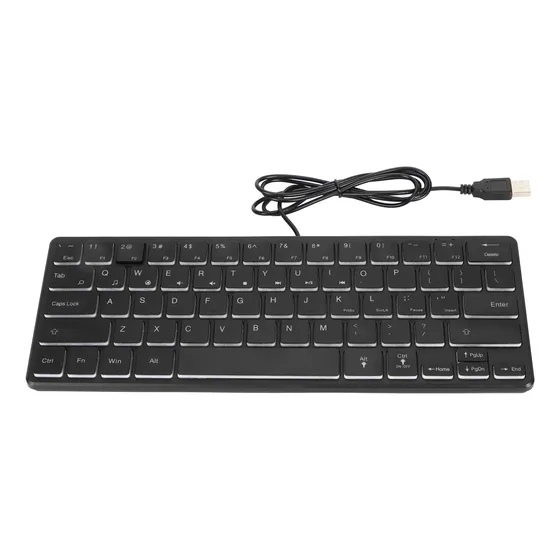 Teclado Mudo De 64 Teclas Rgb Retroiluminado Usb Com Fio Par