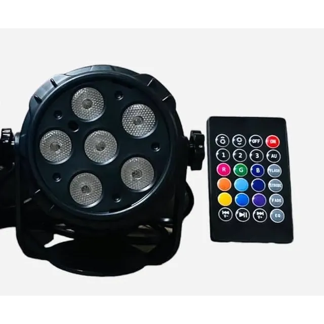 Mini Luz Proton 6 Led Rgb Control Remoto Usb