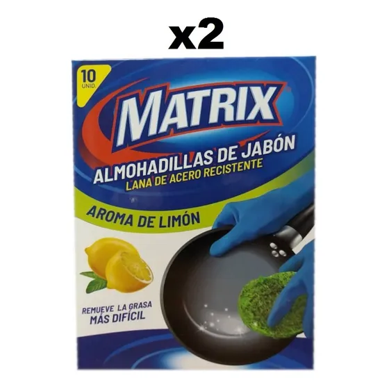Esponja Almohadillas Jabón Fregar 10 Unidades Matrix