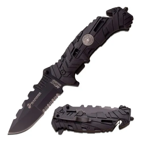 Mtech M-a1049bk navaja negra de acero inoxidable homefront marines