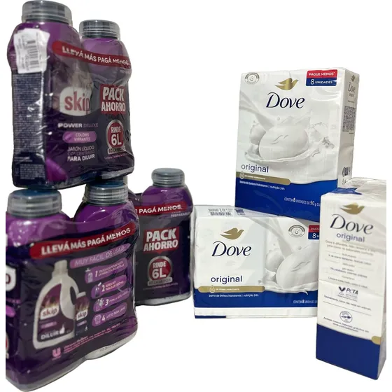 Jabón Skip Concentrado Power Deluxe 1000 Ml Pack