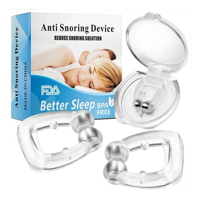 Kit 2 Clip Dilatador Nasal Aparelho Anti Ronco Apneia Sono
