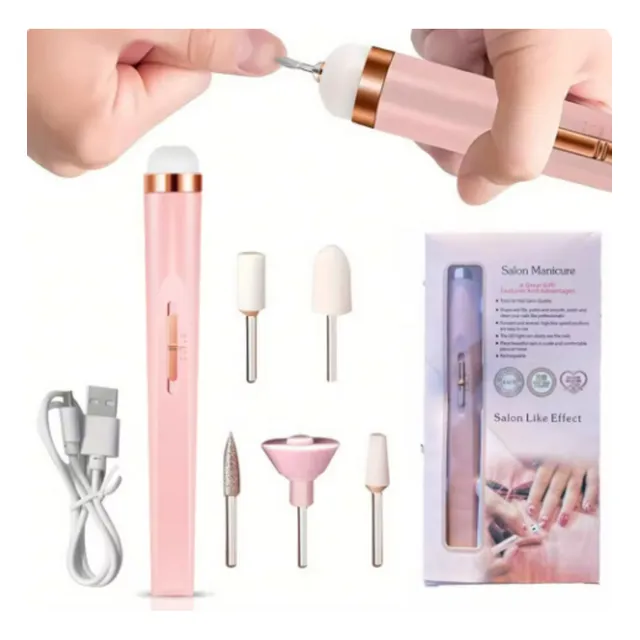 Kit Eléctrico Recargable Para Manicure Profesional