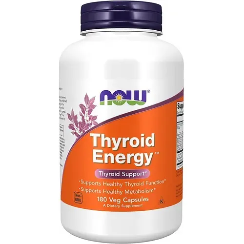 Suplemento NOW Thyroid Energy de 180 Cápsulas | Cuotas sin interés