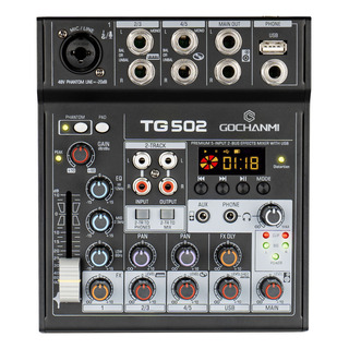 Mezcladora Gc Tg502 Audio Consola 5 Canales Tarjeta Usb Eq Mezcladora Gc Tg502 Audio Consola 5 Canales Tarjeta Usb Eq