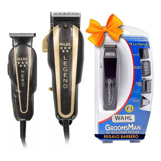 Combo Barber Wahl Clipper Y Trimmer + Rasuradora Groomsman Combo Barber Wahl Clipper Y Trimmer + Rasuradora Groomsman