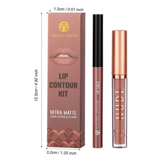 Set De Lápiz Labial Líquido Mate G Lip Gloss Y Lápiz Delinea Set De Lápiz Labial Líquido Mate G Lip Gloss Y Lápiz Delinea