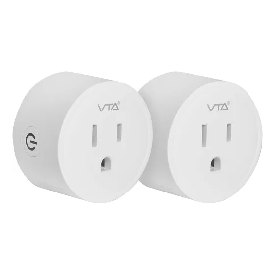 X 2 Tomacorrientes Sencillos Dot Vta+ Smart Home Color Blanco